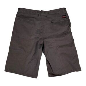 Dickies Shorts Mens Size 34 Gray Twill Work Loose Fit Cell Pocket Work Faded